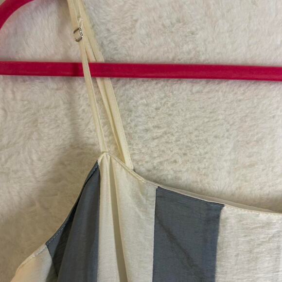 Madewell blue and white striped dress with zip closure and pockets NWT Size 10 - Picture 2 of 8